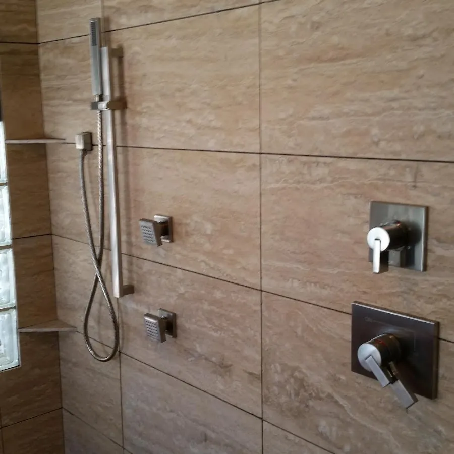 Shower fixture installation for Water Heater Replacement in Fayetteville